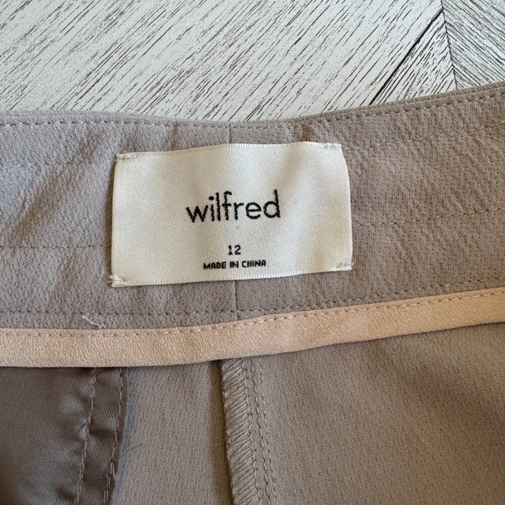 Aritzia | Wilfred Allant Pant in Taupe Grey - Size 12 - Picture 7 of 11